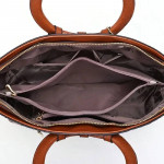RED Crocodile Pattern Shoulder Bag
