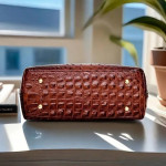 RED Crocodile Pattern Shoulder Bag
