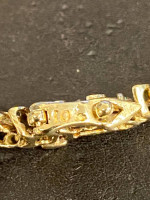 10K gold and diamond tennis bracelet
