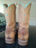 YOUTH'S ANDERSON BEAN CRAZY HORSE PATCHWORK COWBOY BOOTS