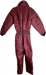 Vintage 70-80s Sears Work Leisure SHINY Maroon Nylon Ski Suit SNOWSUIT