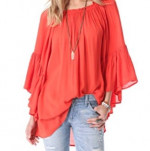 NEW XS Vintage Indah Kamani Butterfly Sleeve Tunic