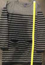 LOT GAP Kid Girl Sweater Tunic Velour Leggings Stripe Black Gray XL 12