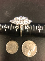 white Sapphire gold ring
