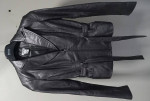 CACHE 90s Pewter Lamb Leather Fitted Moto-Type Jacket Sz 2 LIKE NEW!