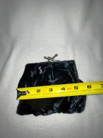 Vintage Black Velvet Clutch