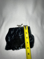 Vintage Black Velvet Clutch