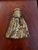 1920s Whiting & Davis Gold Vintage Expandable Mesh Purse