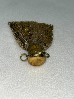 1920s Whiting & Davis Gold Vintage Expandable Mesh Purse