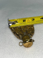 1920s Whiting & Davis Gold Vintage Expandable Mesh Purse