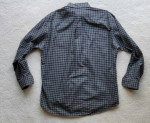 FACONNABLE Men’s Cotton Black and Greens Checked L/S Button-D Shirt- M