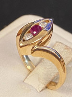 Ruby and diamond lady’s Ring