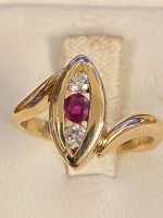 Ruby and diamond lady’s Ring