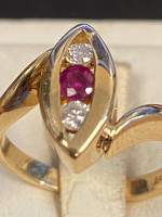Ruby and diamond lady’s Ring