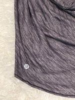 LULULEMON Tank Sz. 6, Heather Gray & Animal Print, Looks Like 2 Tops!