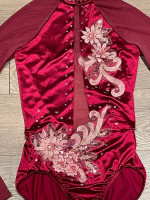 2 Adult Small Dance Costumes, Custom Swarovski Decorated, Dress-Up