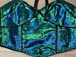 2 Adult Small Dance Tops, Sports Bras, Dress-Up Clothes, Worn Once!