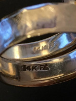 White gold wedding band