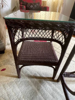 Rattan tables (pair)
