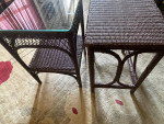 Rattan tables (pair)