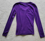ESCADA SPORT Purple Cotton (stretch) Long-Sleeved Top V-Neck - XS