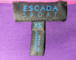 ESCADA SPORT Purple Cotton (stretch) Long-Sleeved Top V-Neck - XS
