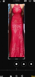 Jovani gown, red, it fits from 5’6 up to 5’9