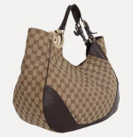▪︎■CHARLOTTE Gucci Canvas HoBo Bag-(Pre-Owned)