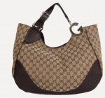 ▪︎■CHARLOTTE Gucci Canvas HoBo Bag-(Pre-Owned)