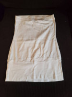 off white strapless long top