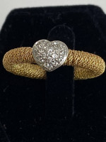 18 K gold diamond ring