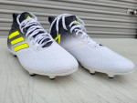 Adidas Mens ACE 17.3 Primemesh FG BY2196 White Low Top Lace Soccer Cleats 10.5
