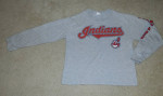 YOUTH Cleveland Indians/Chief Wahoo Logo Long Sleeve Shirt, Sz. 10/12