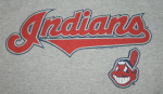 YOUTH Cleveland Indians/Chief Wahoo Logo Long Sleeve Shirt, Sz. 10/12