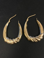 Gold earrings