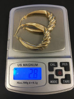 Gold earrings