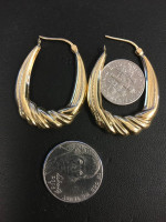 Gold earrings