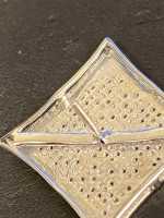 Screw back diamond earrings