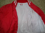 Vintage MNJYSA Large Mid NJ Youth Soccer Red Satin Jacket Made in USA