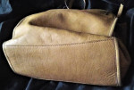 Beige American Leather Co. Hand Bag Purse 3 Way Entry