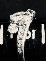 White gold diamond engagement ring