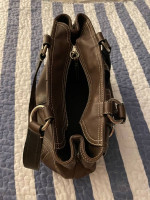 Brown Leather Coach Shoulder Bag