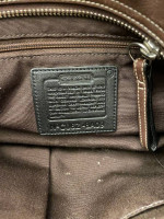 Brown Leather Coach Shoulder Bag