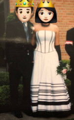 Prom Dress Black & White 2-Piece Size 12 Vintage 2004