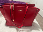 Red leather - DKNY handbag