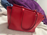 Red leather - DKNY handbag