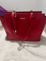 Red leather - DKNY handbag