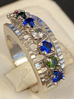 White gold Mother ring
