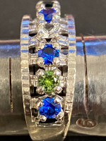 White gold Mother ring