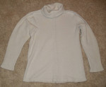 WAFFLE-WEAVE THERMAL T-NECK TOP - IVORY - St. John's Bay